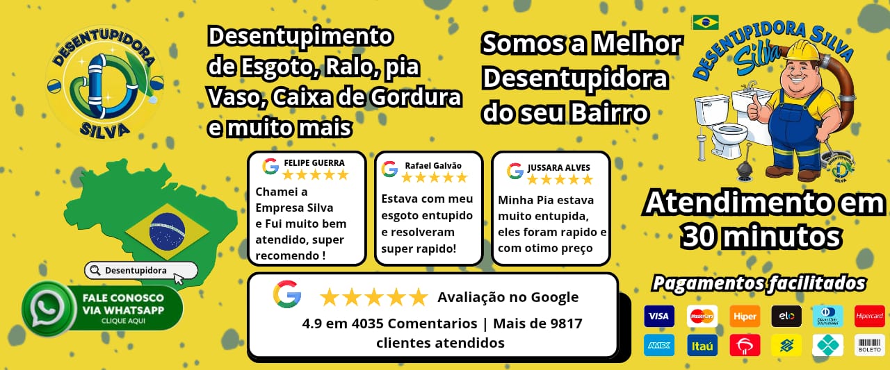 Imagem de banner da Desentupidora Silva